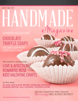 HANDMADE e•Magazine CHOCOLATE TRUFFLE SOAPS