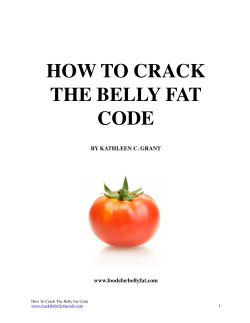 HOW TO CRACK THE BELLY FAT CODE BY KATHLEEN C. GRANT