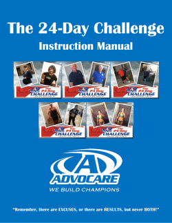 The 24-Day Challenge Instruction Manual