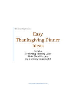 Easy Thanksgiving Dinner Ideas