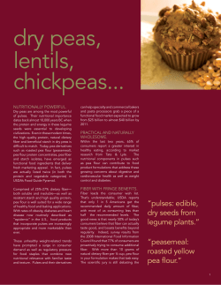 dry peas, lentils, chickpeas... NUTRITIONALLY POWERFUL.