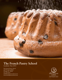 The French Pastry School Academic Year 2014