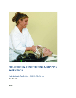 SHAMPOOING, CONDITIONING &amp; DRAPING - WORKBOOK