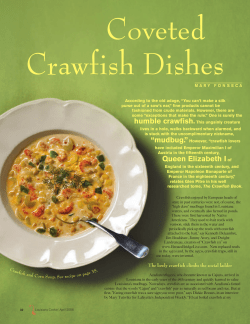 Coveted Crawfish Dishes