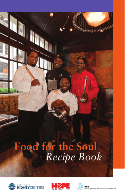 Food for the Soul Recipe Book