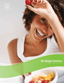 My Weight Solution Strategies and tools to take action