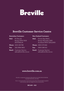 Breville Customer Service Centre