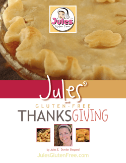 Jules’ THANKS GIVING JulesGlutenFree.com