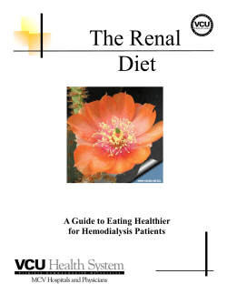The Renal Diet  A Guide to Eating Healthier