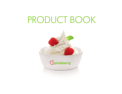 PRODUCT BOOK