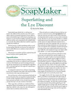 SoapMaker Superfatting and the Lye Discount