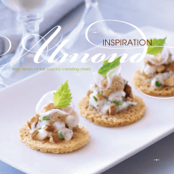 Almond s inspiration from seven of the country’s leading chefs