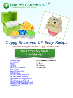 Doggy Shampoo CP Soap Recipe