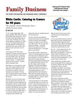 Family Business White Castle: Catering to Cravers for 90 years