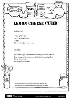 Title Curd Lemon Cheese Sub-title