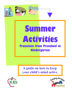 Summer Activities A guide on how to keep your child’s mind active