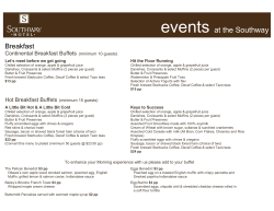 events  at the Southway Breakfast