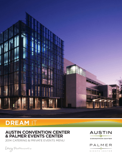 DREAM AUSTIN CONVENTION CENTER &amp; PALMER EVENTS CENTER