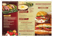 LUNCH MENU A HONEYBAKED FOR LUNCH!