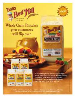 Whole Grain Pancakes your customers will flip over. New