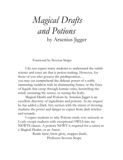 Magical Drafts and Potions  by Arsenius Jigger
