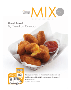 MIX Street Food: Big Trend on Campus