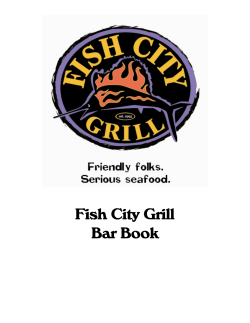 Fish City Grill Bar Book