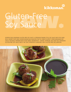 new Gluten-Free Soy Sauce