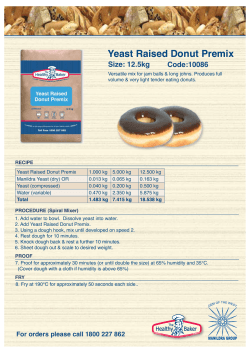 Yeast Raised Donut Premix Size: 12.5kg Code:10086