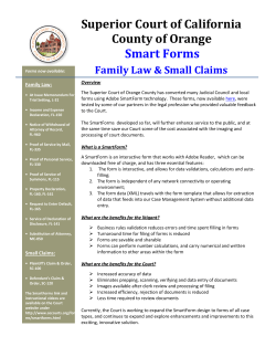 Superior Court of California  County of Orange Smart Forms