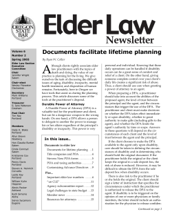 A Documents facilitate lifetime planning