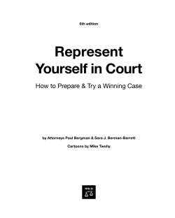 Represent Yourself in Court How to Prepare &amp; Try a Winning Case