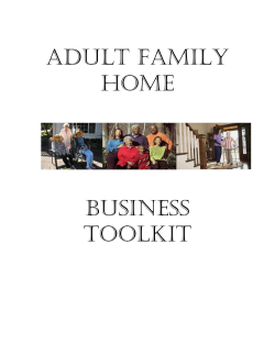ADULT FAMILY HOME  BUSINESS