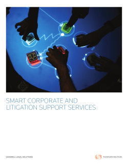 SMART CORPORATE AND LITIGATION SUPPORT SERVICES