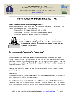 Termination of Parental Rights (TPR)