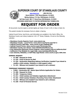 SUPERIOR COURT OF STANISLAUS COUNTY