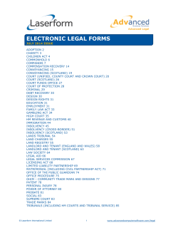 ELECTRONIC LEGAL FORMS