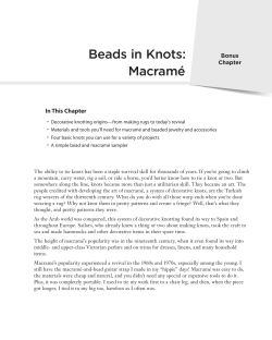 Beads in Knots: Macramé • In This Chapter