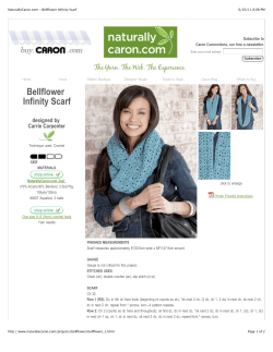 Bellflower Infinity Scarf designed by Carrie Carpenter