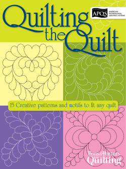 Quilting Quilt the 15 Creative patterns and motifs to fit any quilt