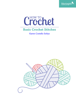 Crochet Basic Crochet Stitches HOW TO Karen Costello Soltys