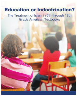 Education or Indoctrination? The Treatment of Islam in 6th through 12th