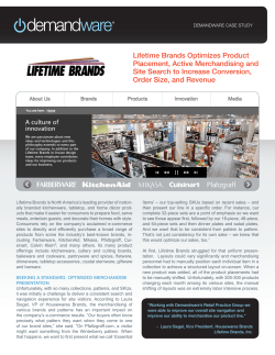 Lifetime Brands Optimizes Product Placement, Active Merchandising and