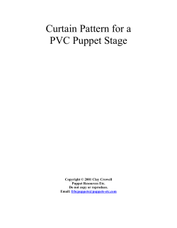 Curtain Pattern for a PVC Puppet Stage Copyright © 2001 Clay Crowell