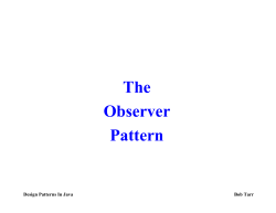 The Observer Pattern Design Patterns In Java