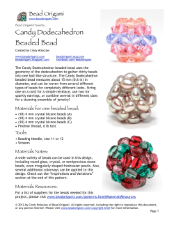 Candy Dodecahedron Beaded Bead Bead Origami