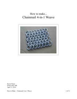 Chainmail 4-in-1 Weave How to make... Kevin Thyne ENGL202C.008