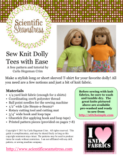 Sew Knit Dolly Tees with Ease