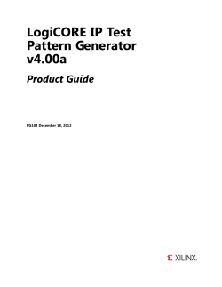 LogiCORE IP Test Pattern Generator v4.00a Product Guide