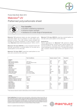 Makrolon UV Patterned polycarbonate sheet